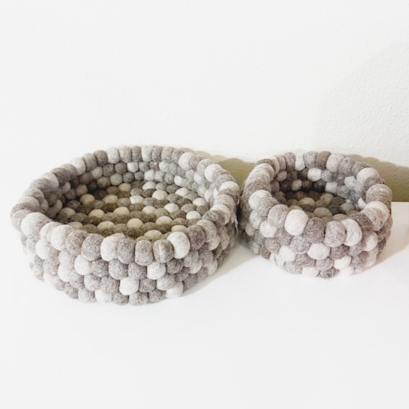 T.J.Maxx Other - TJ Maxx Marshalls Global World Felted Wool Balls Nesting Bowls Set of 2